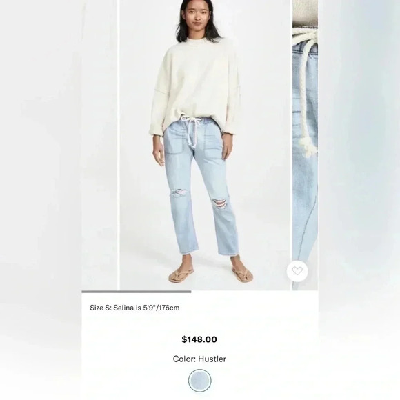 One Teaspoon Shabbies Drawstring Boyfriend Jeans - Picture 6 of 6